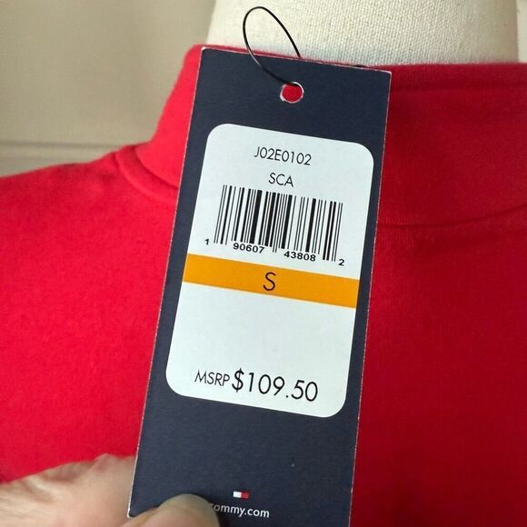 NWT Tommy Hilfiger Women's Military Band Jacket Red $109 S - Picture 7 of 10